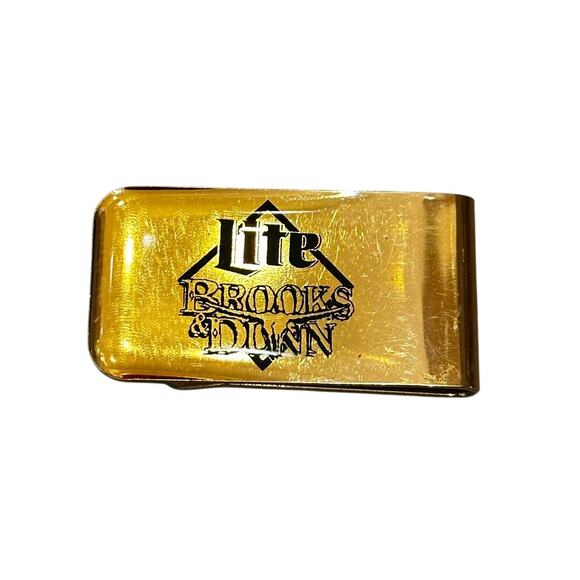 90s Vintage Miller Lite Brooks & Dunn Money Clip - Picture 2 of 7